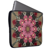 BlumenKaleidoskop-Laptop-Hülse Laptopschutzhülle (Vorne Rechts)