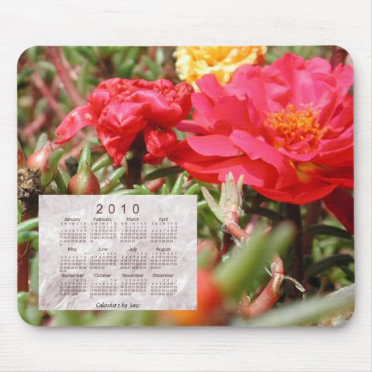 Blumenkalender 2010 mousepad (Vorne)