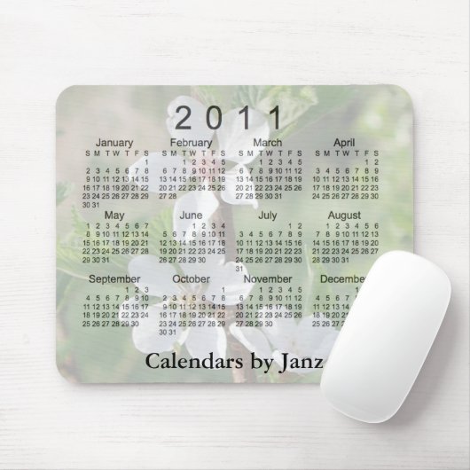 Blumenkalender 2011 mousepad (Mit Mouse)