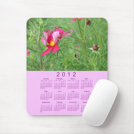 Blumenkalender 2012 mousepad (Mit Mouse)