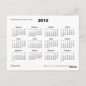Blumenkalender 2012 postkarte (Rückseite)