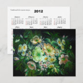 Blumenkalender 2012 postkarte (Vorne/Hinten)