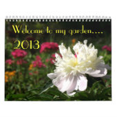 Blumenkalender 2013: Willkommen zu meinem Garten Kalender (Titelbild)