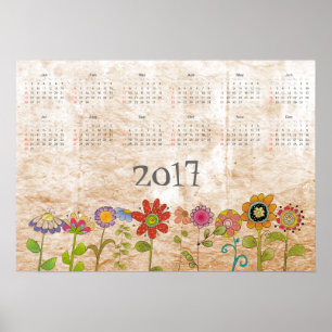 Blumenkalender 2017 poster