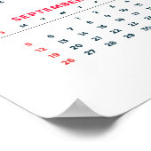 Blumenkalender 2021 poster (Ecke)