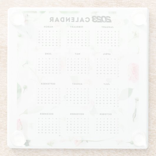 Blumenkalender 2023 glasuntersetzer (Rückseite)