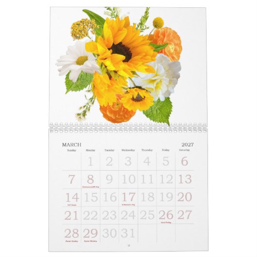 Blumenkalender 2023 kalender (Mär 2027)