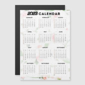 Blumenkalender 2023 magnetkarte (Vorne/Hinten)