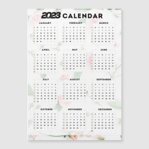 Blumenkalender 2023 magnetkarte