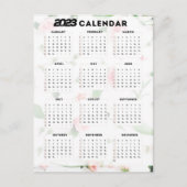 Blumenkalender 2023 postkarte (Vorderseite)