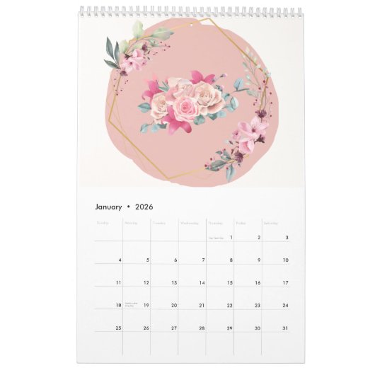 Blumenkalender 2024 kalender (Jan 2026)
