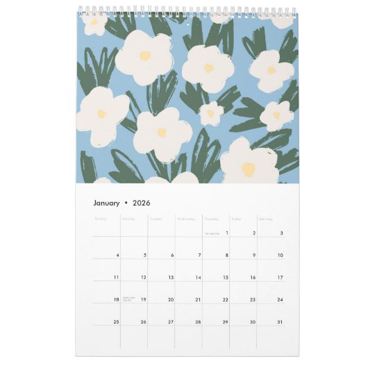 Blumenkalender 2024 kalender (Jan 2026)