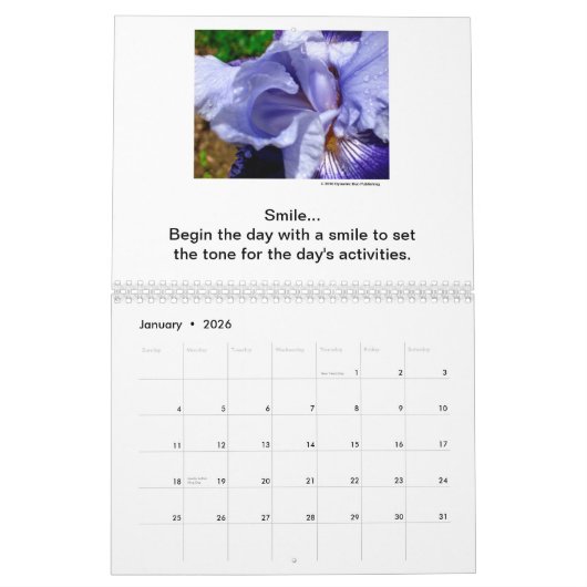 Blumenkalender 2024 kalender (Jan 2026)