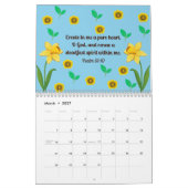 Blumenkalender 2024 mit Bibelversen Kalender (Mär 2027)