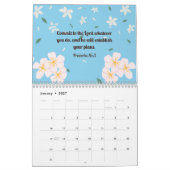 Blumenkalender 2024 mit Bibelversen Kalender (Jan 2027)