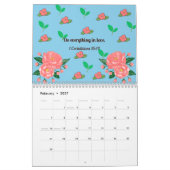 Blumenkalender 2024 mit Bibelversen Kalender (Feb 2027)