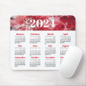 Blumenkalender 2024 mousepad (Mit Mouse)