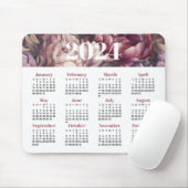 Blumenkalender 2024 mousepad (Mit Mouse)