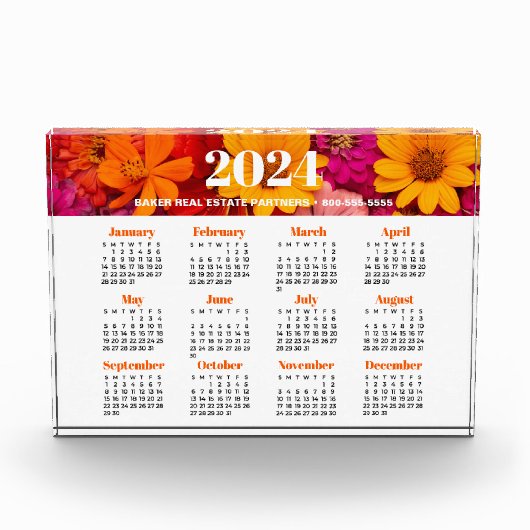 Blumenkalender 2024 Werbeaktion Fotoblock (Vorderseite)