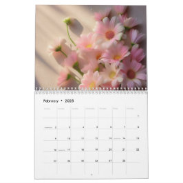 Blumenkalender 2025: Bereich der botanischen Blume Kalender