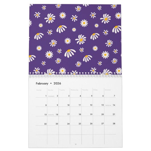 Blumenkalender 2025 kalender (Feb 2026)