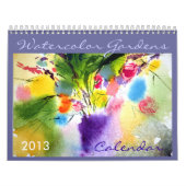 Blumenkalender des Aquarells 2013 Kalender (Titelbild)
