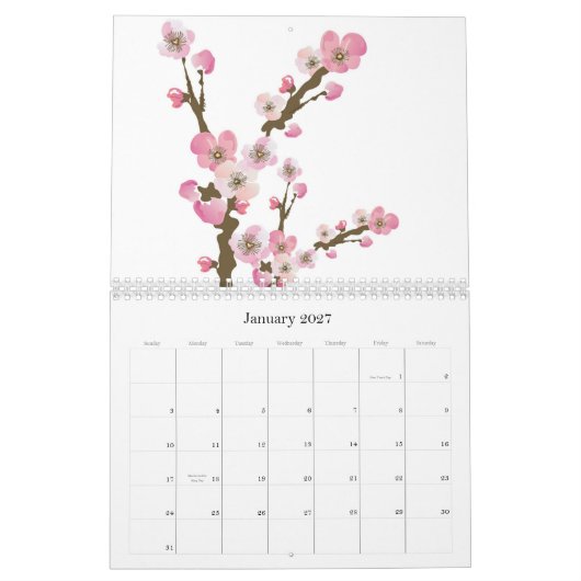 Blumenkalender Kalender (Jan 2027)