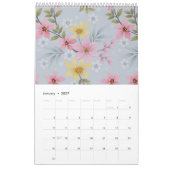 Blumenkalender Kalender (Jan 2027)