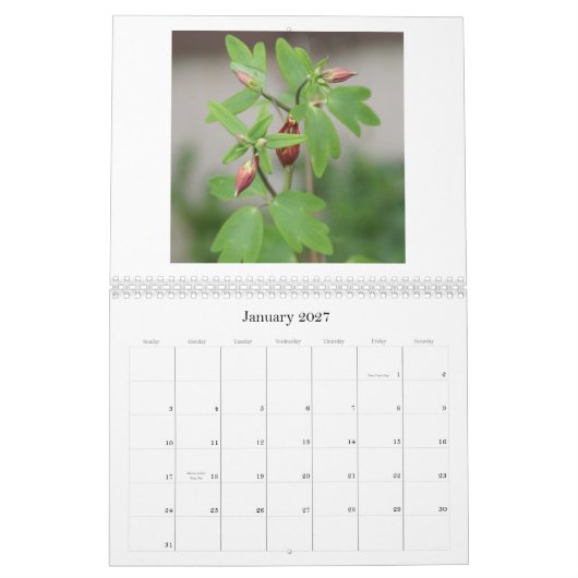 Blumenkalender Kalender (Jan 2027)