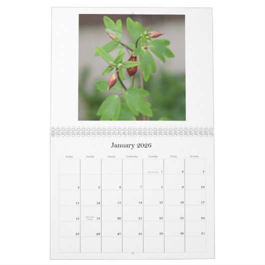 Blumenkalender Kalender (Jan 2026)