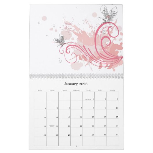 Blumenkalender Kalender (Jan 2026)