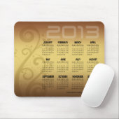 Blumenkalender Mousepad Gold der rebe-2013 (Mit Mouse)