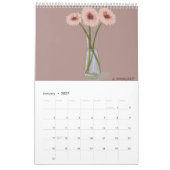 Blumenkalender von Linda Kavalsky+Benutzerdefinier Kalender (Jan 2027)