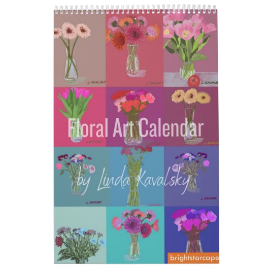 Blumenkalender von Linda Kavalsky+Benutzerdefinier Kalender (Titelbild)