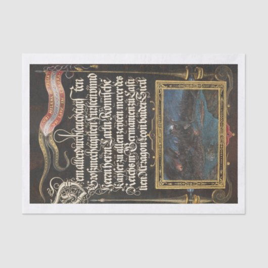 Blumenkalligrafie apothecary decoupon seidenpapier (Vorderseite)