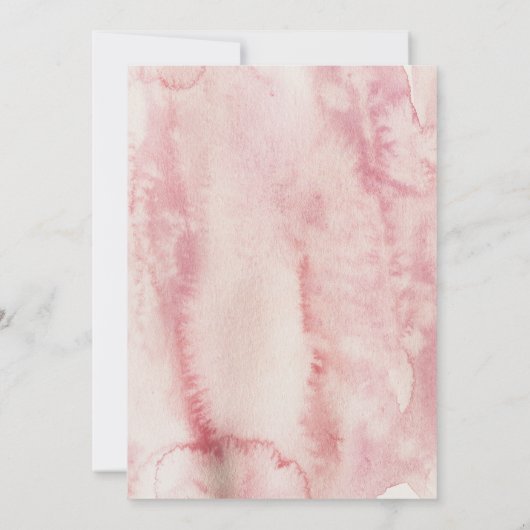 Blumenkalligrafie Elegantes Party für moderne Alte Einladung (Rückseite)