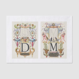 Blumenkalligrafie Seidenpapier