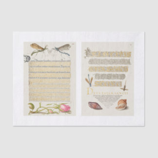 Blumenkalligrafie Seidenpapier