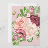 Blumenkalligraphie-Babydusche auf Anfrage (Rückseite)