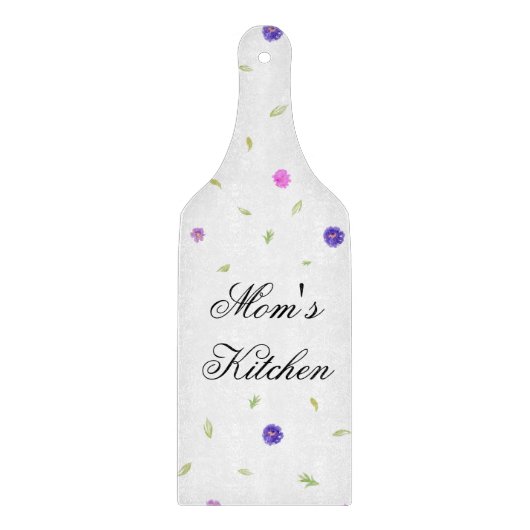 Blumenkäppchen - Personalisiertes Geschenk für Mam Schneidebrett (Vorderseite)