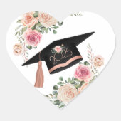 Blumenkappe 2025 Sicker Herz-Aufkleber (Vorderseite)