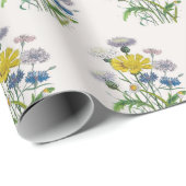 Blumenkarneval Geschenkpapier (Rolleneckpunkt)