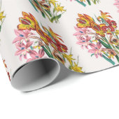 Blumenkarneval Geschenkpapier (Rolleneckpunkt)