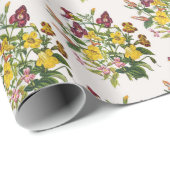 Blumenkarneval Geschenkpapier (Rolleneckpunkt)