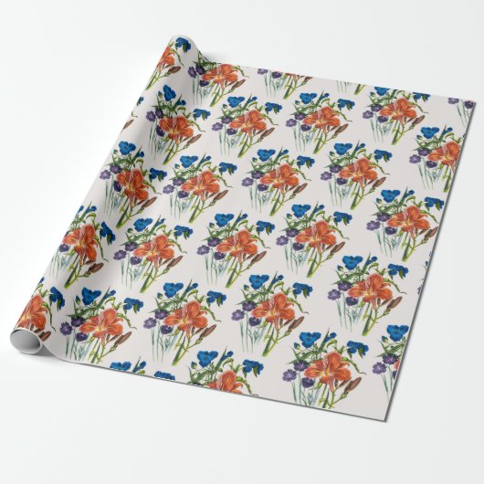Blumenkarneval Geschenkpapier (Ungerollt)