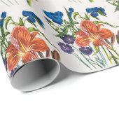 Blumenkarneval Geschenkpapier (Rolleneckpunkt)