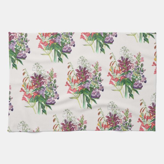 Blumenkarneval Geschirrtuch (Horizontal)