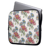 Blumenkarneval Laptopschutzhülle (Vorderseite Links)