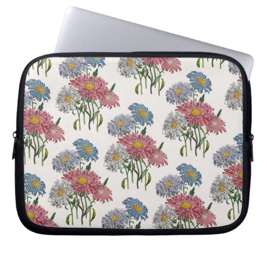 Blumenkarneval Laptopschutzhülle (Vorderseite)