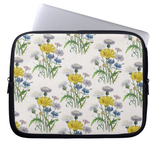 Blumenkarneval Laptopschutzhülle (Vorderseite)